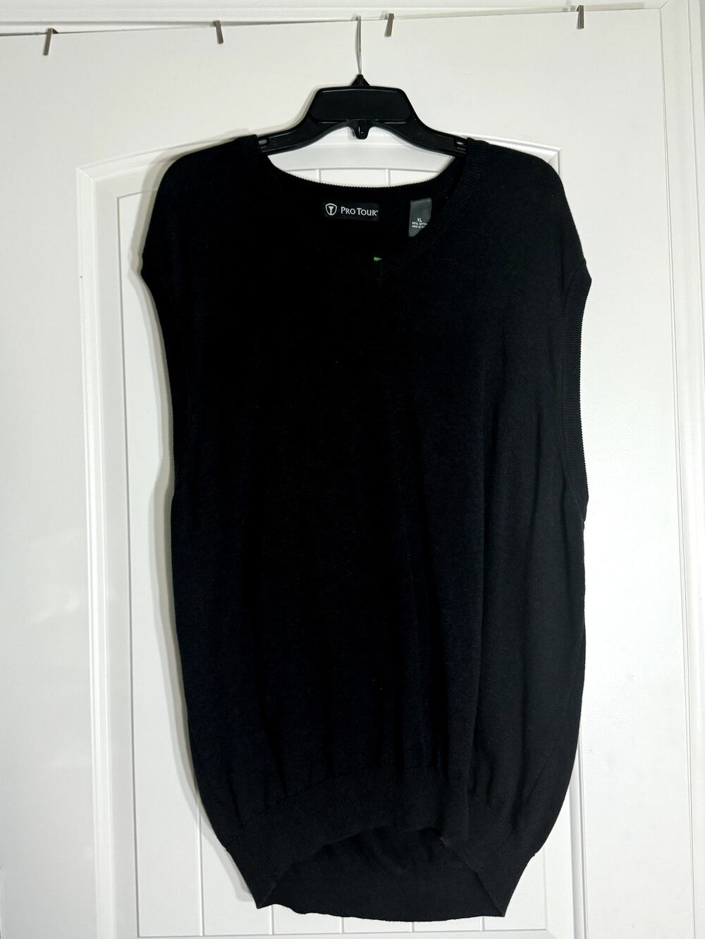Pro Tour Black Golf V Neck Sleeveless Sweater Vest